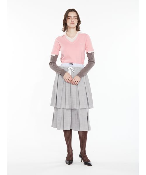 SORIN(ソリン )の「Double Waist Pleats Skirt / ダブルウエストプリーツスカート(スカート・レディース・ブラック/ブラウン/チェック・38)」の14枚目の写真