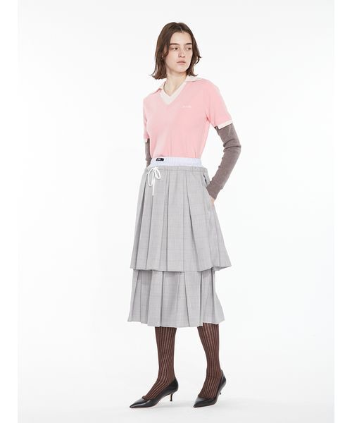 SORIN(ソリン )の「Double Waist Pleats Skirt / ダブルウエストプリーツスカート(スカート・レディース・ブラック/ブラウン/チェック・38)」の13枚目の写真