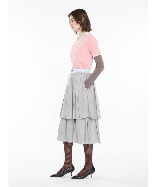 SORIN(ソリン )の「Double Waist Pleats Skirt / ダブルウエストプリーツスカート(スカート・レディース・ブラック/ブラウン/チェック・38)」の12枚目の写真