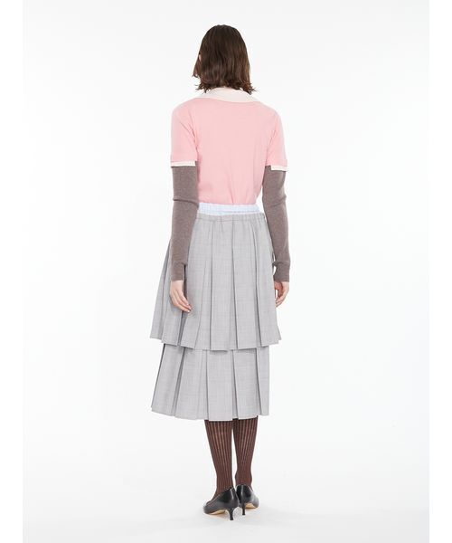 SORIN(ソリン )の「Double Waist Pleats Skirt / ダブルウエストプリーツスカート(スカート・レディース・ブラック/ブラウン/チェック・38)」の11枚目の写真