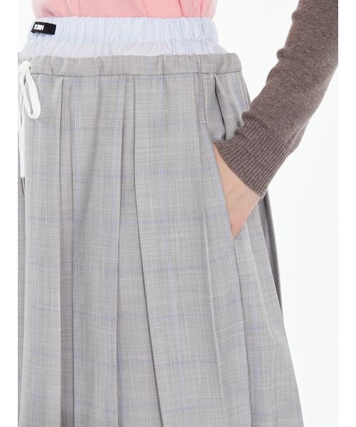 SORIN(ソリン )の「Double Waist Pleats Skirt / ダブルウエストプリーツスカート(スカート・レディース・ブラック/ブラウン/チェック・38)」の8枚目の写真