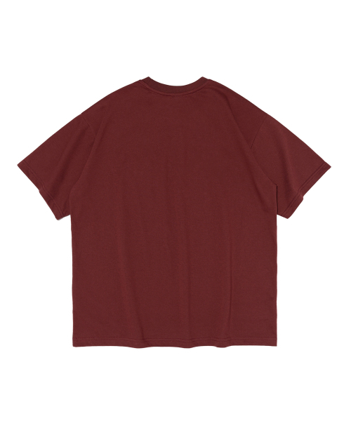TAILOR STUDIO（テーラースタジオ）の「テイラー チェック アーク ロゴ 半袖Tシャツ (ワイン)（Tシャツ/カットソー・レディース・その他・2XL/X-LARGE/SMALL/MEDIUM/LARGE）」の2枚目の写真