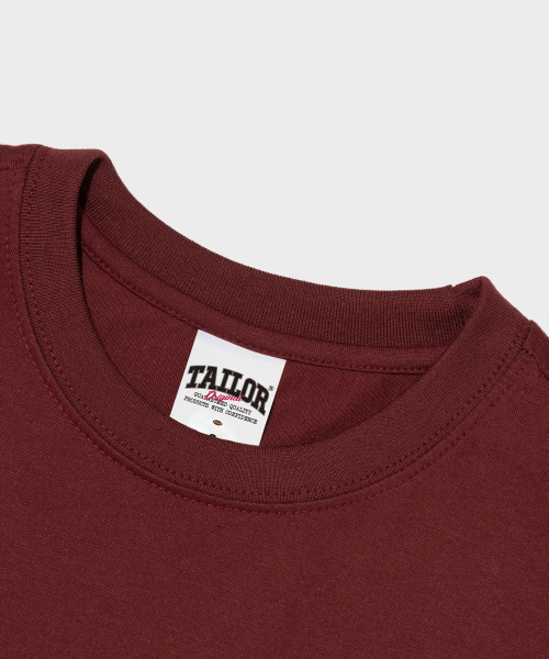 TAILOR STUDIO（テーラースタジオ）の「テイラー チェック アーク ロゴ 半袖Tシャツ (ワイン)（Tシャツ/カットソー・レディース・その他・2XL/X-LARGE/SMALL/MEDIUM/LARGE）」の3枚目の写真