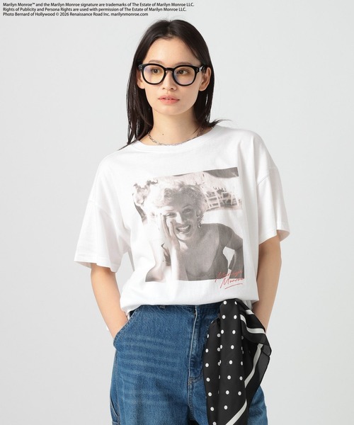 BAYFLOW（ベイフロー）の「【マリリン・モンロー】フォトプリントTシャツ（Tシャツ/カットソー・レディース・チャコール/オフホワイト・FREE）」の18枚目の写真