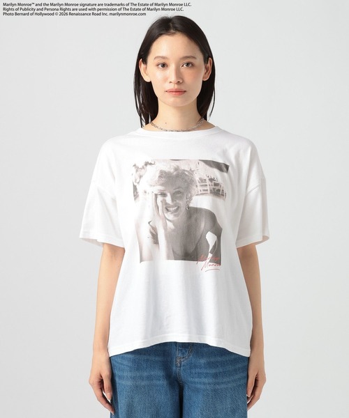 BAYFLOW（ベイフロー）の「【マリリン・モンロー】フォトプリントTシャツ（Tシャツ/カットソー・レディース・チャコール/オフホワイト・FREE）」の14枚目の写真