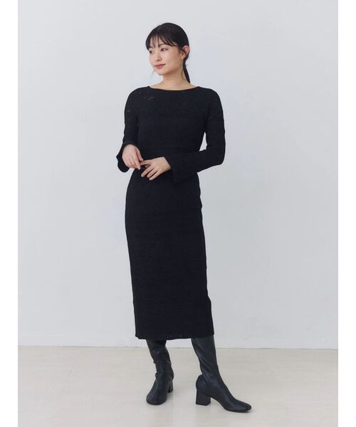 TONAL(トーナル)の「ニットレース2WAYワンピース(ワンピース・レディース・ブラック/ブラウン/オフホワイト・MEDIUM)」の17枚目の写真