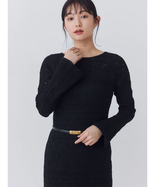 TONAL(トーナル)の「ニットレース2WAYワンピース(ワンピース・レディース・ブラック/ブラウン/オフホワイト・MEDIUM)」の20枚目の写真