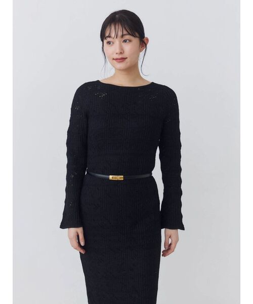 TONAL(トーナル)の「ニットレース2WAYワンピース(ワンピース・レディース・ブラック/ブラウン/オフホワイト・MEDIUM)」の22枚目の写真