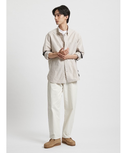 Barbour(バブアー)の「公式ショップ限定|Authenticオックスフォードシャツ(シャツ/ブラウス・メンズ・ライトベージュ/ブルー/グリーン/レッド・X-LARGE/SMALL/LARGE/MEDIUM)」の5枚目の写真