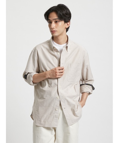 Barbour(バブアー)の「公式ショップ限定|Authenticオックスフォードシャツ(シャツ/ブラウス・メンズ・ライトベージュ/ブルー/グリーン/レッド・X-LARGE/SMALL/LARGE/MEDIUM)」の8枚目の写真