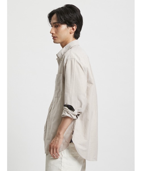 Barbour(バブアー)の「公式ショップ限定|Authenticオックスフォードシャツ(シャツ/ブラウス・メンズ・ライトベージュ/ブルー/グリーン/レッド・X-LARGE/SMALL/LARGE/MEDIUM)」の9枚目の写真
