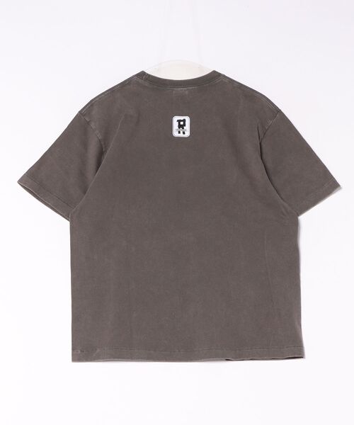 Romon(ロマン)の「ロマン【Romon】Fade Wash T-Shirts(ワッペン)(Tシャツ/カットソー・メンズ・ブラック系1/ブラック/オフホワイト・L/S/M/XL)」の9枚目の写真