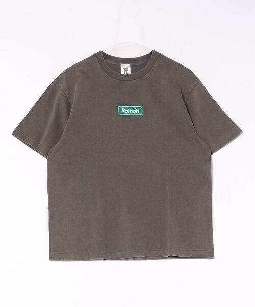 Romon(ロマン)の「ロマン【Romon】Fade Wash T-Shirts(ワッペン)(Tシャツ/カットソー・メンズ・ブラック系1/ブラック/オフホワイト・L/S/M/XL)」の8枚目の写真