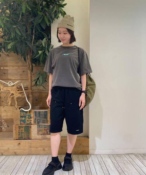 Romon(ロマン)の「ロマン【Romon】Fade Wash T-Shirts(ワッペン)(Tシャツ/カットソー・メンズ・ブラック系1/ブラック/オフホワイト・L/S/M/XL)」の4枚目の写真