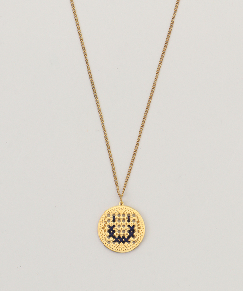 VERMEIL par iena(ヴェルメイユパーイエナ)の「L'EIGHT STUDIO レイトスタジオ BASE NECKLACE SMILE(ネックレス・レディース・ブラック・FREE)」の1枚目の写真
