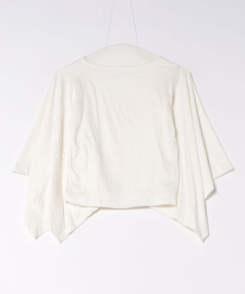 AsheKsha(アシクシャ)の「ワイドスリーブスリムショート丈トップス(Tシャツ/カットソー・レディース・ホワイト・M)」の10枚目の写真