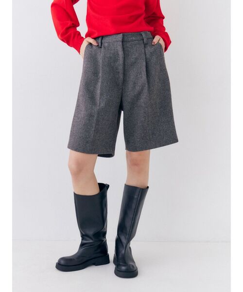 Ungrid（アングリッド）の「ヘリンボーンショートパンツ（その他パンツ・レディース・ブラウン/グレー・FREE）」の7枚目の写真