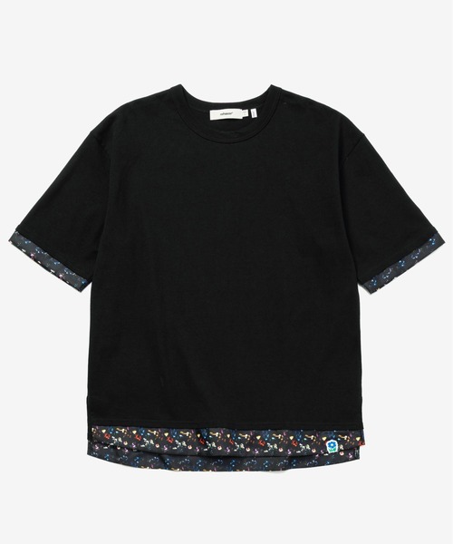 rehacer（レアセル）の「rehacer : Botanical Layered Wide CS / ボタニカルレイヤード ワイドカットソー（Tシャツ/カットソー・レディース・ブラック/ホワイト・MEDIUM/SMALL）」の17枚目の写真