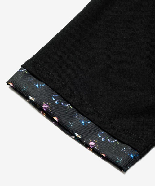 rehacer（レアセル）の「rehacer : Botanical Layered Wide CS / ボタニカルレイヤード ワイドカットソー（Tシャツ/カットソー・レディース・ブラック/ホワイト・MEDIUM/SMALL）」の21枚目の写真