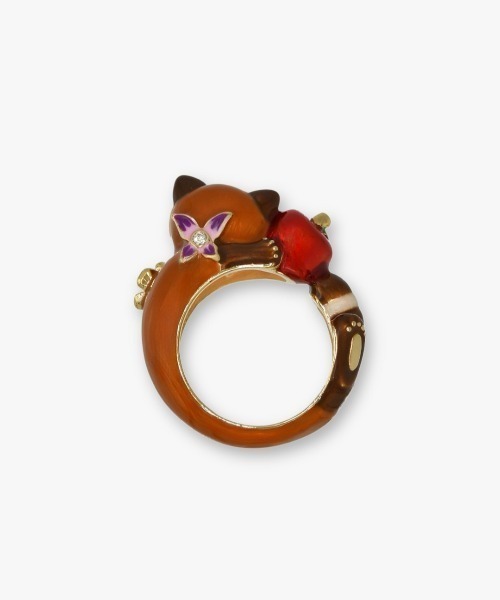 ANNA SUI(アナスイ)の「レッサーパンダモチーフ リング(リング・レディース・ブラウン・LL/L)」の4枚目の写真