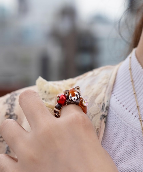 ANNA SUI(アナスイ)の「レッサーパンダモチーフ リング(リング・レディース・ブラウン・LL/L)」の7枚目の写真