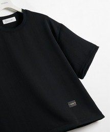STUDIOUS（ステュディオス）の「【CULLNI】別注 Cord pique Leather Patch Short Sleeve Pullover / ウォッシャブル / 伸縮素材（Tシャツ/カットソー）」