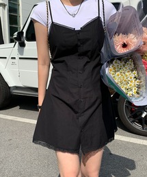 レーストリムシャツキャミソール
