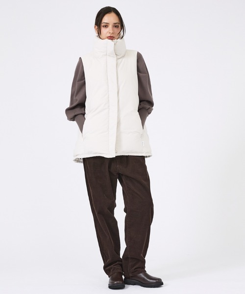 KWD(ケーダブルディー)の「【KWD/ケーダブルディー】スタンドカラーダウンベスト/STAND COLLAR DOWN VEST/ダウン/ベスト(ダウンベスト・レディース・ブラック/アイボリー・フリー)」の12枚目の写真