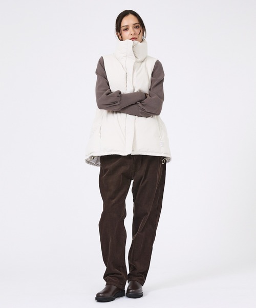 KWD(ケーダブルディー)の「【KWD/ケーダブルディー】スタンドカラーダウンベスト/STAND COLLAR DOWN VEST/ダウン/ベスト(ダウンベスト・レディース・ブラック/アイボリー・フリー)」の13枚目の写真