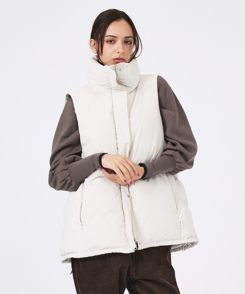KWD(ケーダブルディー)の「【KWD/ケーダブルディー】スタンドカラーダウンベスト/STAND COLLAR DOWN VEST/ダウン/ベスト(ダウンベスト・レディース・ブラック/アイボリー・フリー)」の15枚目の写真