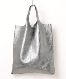 【ANDREA CARDONE】メタリック ソフトトートバッグ(Q66365)