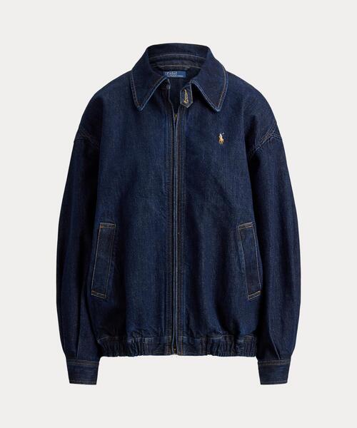 POLO RALPH LAUREN(ポロ ラルフ ローレン)の「デニム バブル ジップ ジャケット(デニムジャケット・レディース・ブルー・XXS/XS/L/M/S)」の7枚目の写真