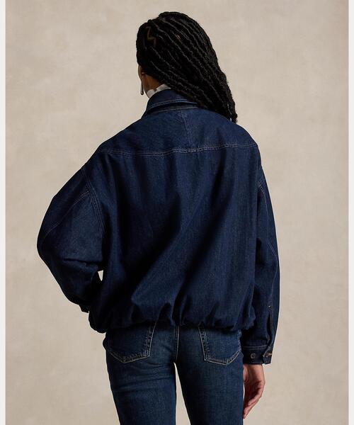 POLO RALPH LAUREN(ポロ ラルフ ローレン)の「デニム バブル ジップ ジャケット(デニムジャケット・レディース・ブルー・XXS/XS/L/M/S)」の5枚目の写真