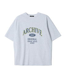 男性アーカイブグラフィックTシャツ (LT-GREY) (HCRSTA3)