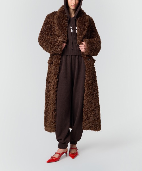 MSGM(エムエスジーエム)の「エンブロイダリー ニットジョガーパンツ(その他パンツ・レディース・ブラウン/ベージュ・S)」の8枚目の写真
