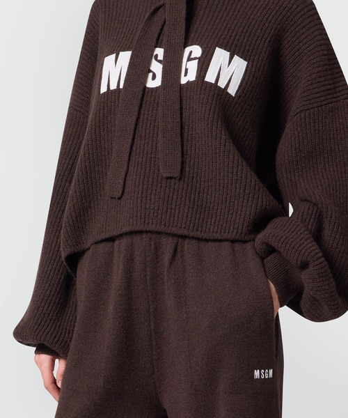 MSGM(エムエスジーエム)の「エンブロイダリー ニットジョガーパンツ(その他パンツ・レディース・ブラウン/ベージュ・S)」の9枚目の写真
