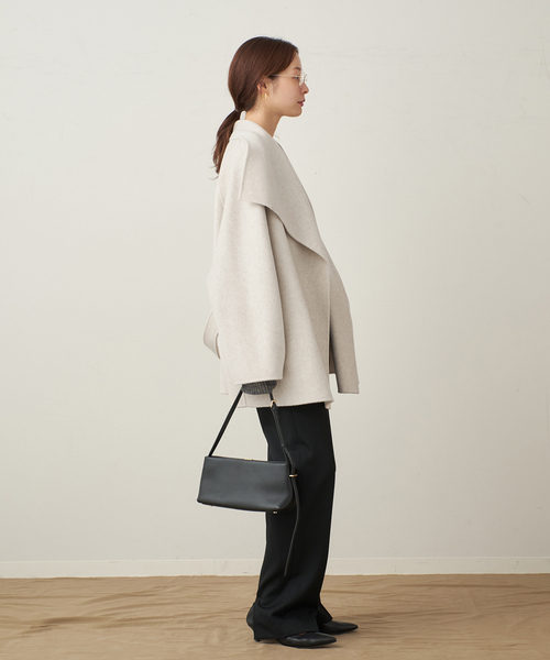 plage（プラージュ）の「《WEB限定追加》HAMILTON DRAPE HALF コート（その他アウター・レディース・アイボリー・36/38）」の11枚目の写真