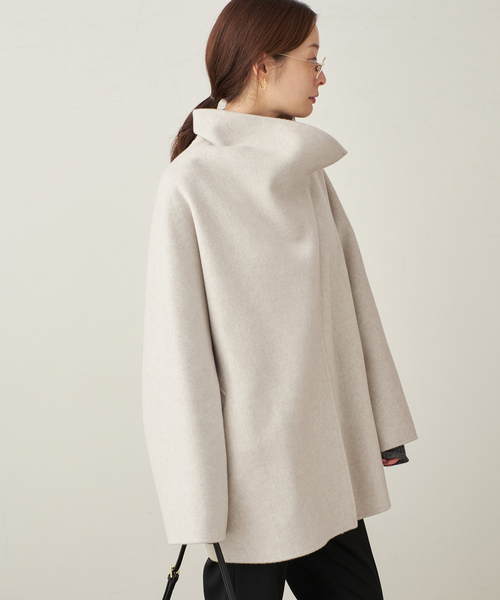 plage（プラージュ）の「《WEB限定追加》HAMILTON DRAPE HALF コート（その他アウター・レディース・アイボリー・36/38）」の18枚目の写真