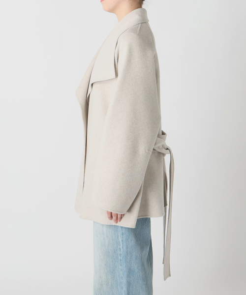 plage（プラージュ）の「《WEB限定追加》HAMILTON DRAPE HALF コート（その他アウター・レディース・アイボリー・36/38）」の20枚目の写真