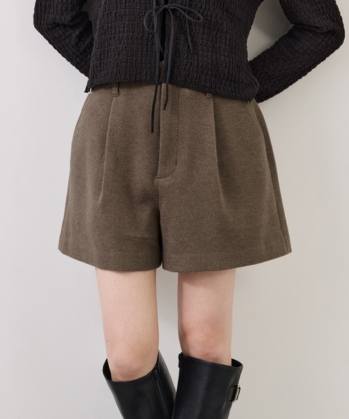 VIS(ビス)の「ジャージメルトンショートパンツ(その他パンツ・レディース・ブラウン系その他2/ベージュ/チャコールグレー・S/M)」の10枚目の写真
