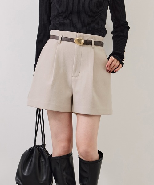 VIS(ビス)の「ジャージメルトンショートパンツ(その他パンツ・レディース・ブラウン系その他2/ベージュ/チャコールグレー・S/M)」の17枚目の写真