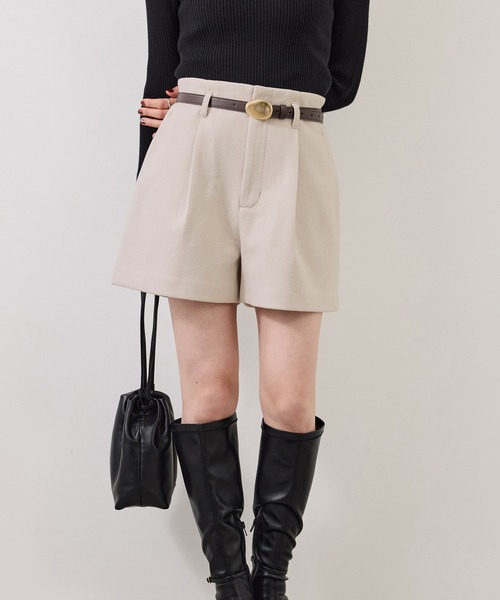 VIS(ビス)の「ジャージメルトンショートパンツ(その他パンツ・レディース・ブラウン系その他2/ベージュ/チャコールグレー・S/M)」の19枚目の写真