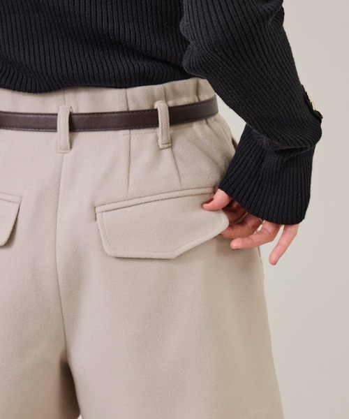 VIS(ビス)の「ジャージメルトンショートパンツ(その他パンツ・レディース・ブラウン系その他2/ベージュ/チャコールグレー・S/M)」の20枚目の写真