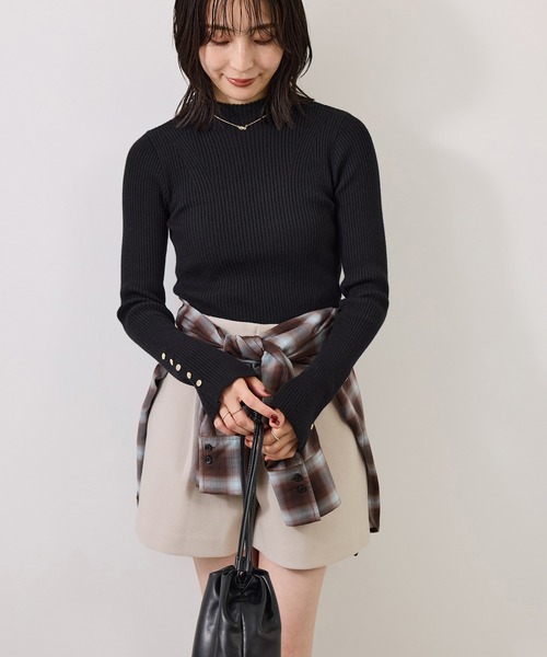 VIS(ビス)の「ジャージメルトンショートパンツ(その他パンツ・レディース・ブラウン系その他2/ベージュ/チャコールグレー・S/M)」の22枚目の写真