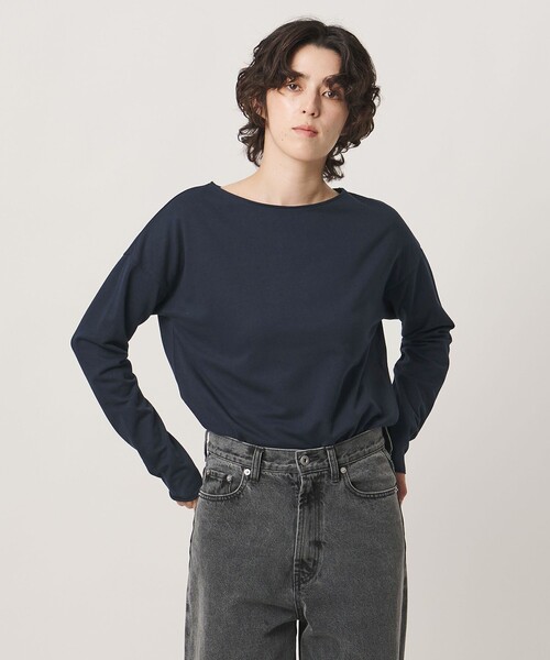 MARW UNITED ARROWS(マルゥ ユナイテッドアローズ)の「<MARW UNITED ARROWS>ボートネック ロングスリーブ カットソー(Tシャツ/カットソー・レディース・ライトグレー/ブラック/ネイビー・FREE)」の3枚目の写真