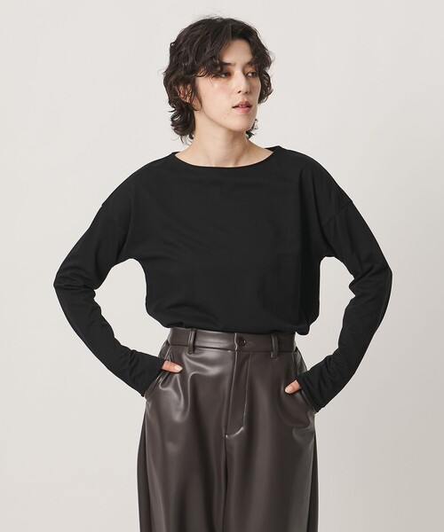 MARW UNITED ARROWS(マルゥ ユナイテッドアローズ)の「<MARW UNITED ARROWS>ボートネック ロングスリーブ カットソー(Tシャツ/カットソー・レディース・ライトグレー/ブラック/ネイビー・FREE)」の6枚目の写真