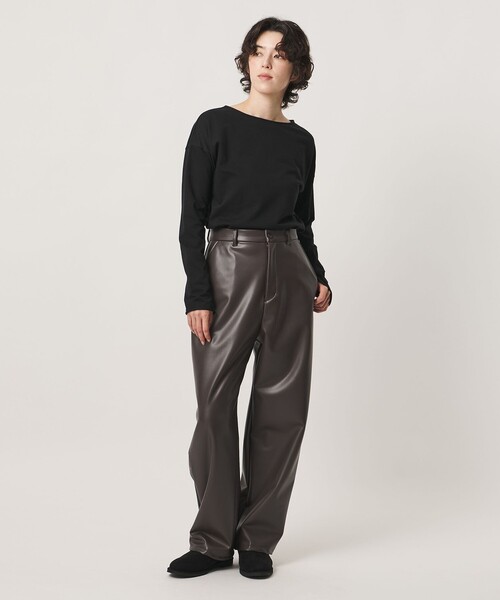 MARW UNITED ARROWS(マルゥ ユナイテッドアローズ)の「<MARW UNITED ARROWS>ボートネック ロングスリーブ カットソー(Tシャツ/カットソー・レディース・ライトグレー/ブラック/ネイビー・FREE)」の7枚目の写真