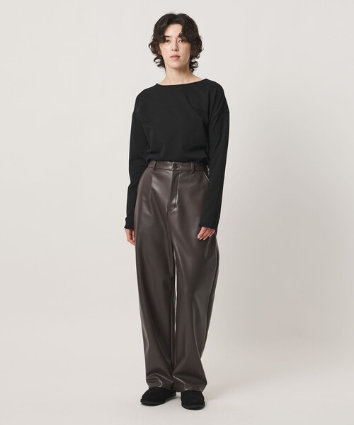 MARW UNITED ARROWS(マルゥ ユナイテッドアローズ)の「<MARW UNITED ARROWS>ボートネック ロングスリーブ カットソー(Tシャツ/カットソー・レディース・ライトグレー/ブラック/ネイビー・FREE)」の8枚目の写真
