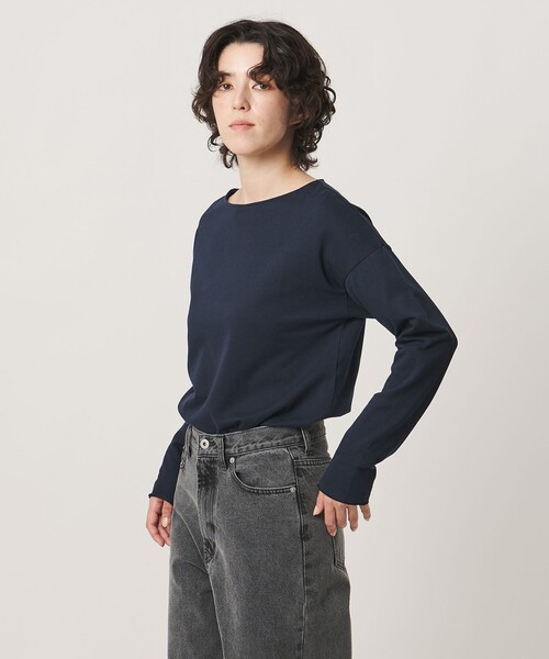 MARW UNITED ARROWS(マルゥ ユナイテッドアローズ)の「<MARW UNITED ARROWS>ボートネック ロングスリーブ カットソー(Tシャツ/カットソー・レディース・ライトグレー/ブラック/ネイビー・FREE)」の9枚目の写真