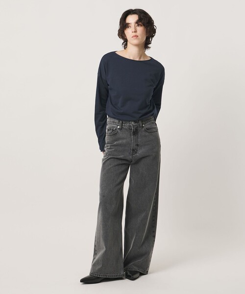 MARW UNITED ARROWS(マルゥ ユナイテッドアローズ)の「<MARW UNITED ARROWS>ボートネック ロングスリーブ カットソー(Tシャツ/カットソー・レディース・ライトグレー/ブラック/ネイビー・FREE)」の10枚目の写真